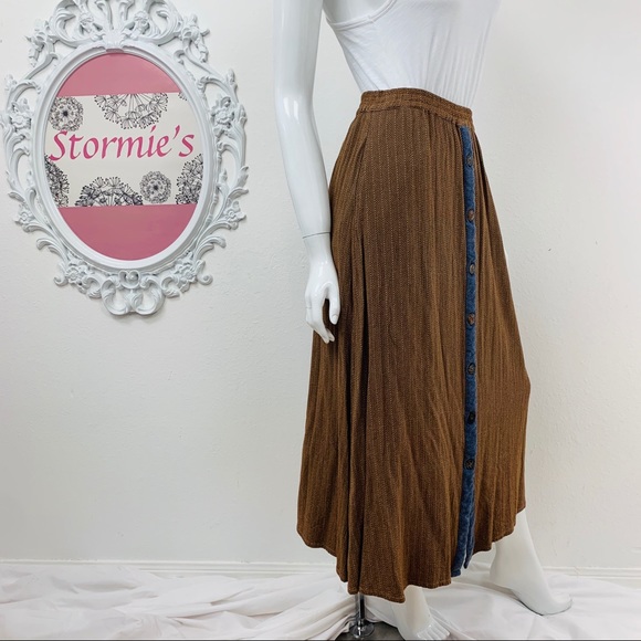 VTG Faith by Celia Forrester / Button Brown Maxi - Picture 4 of 8